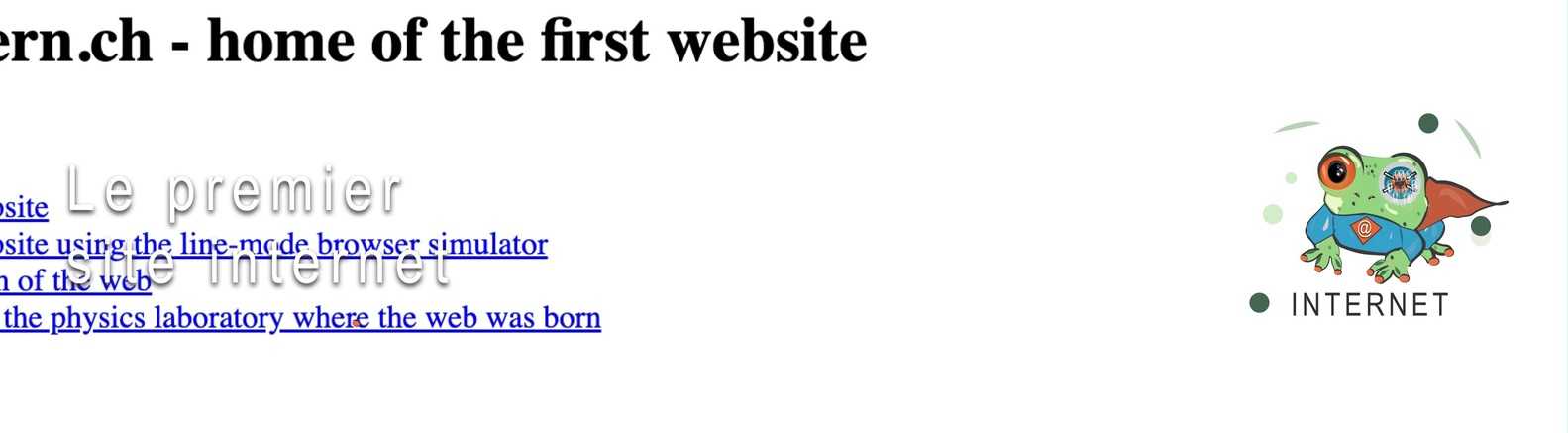 Le premier site internet CyberMonde